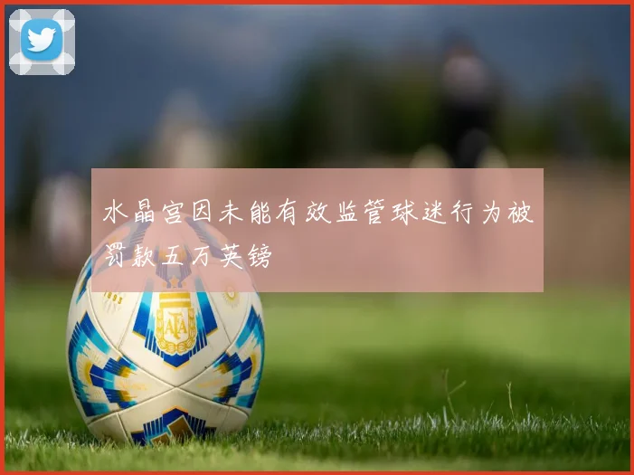 水晶宫因未能有效监管球迷行为被罚款五万英镑